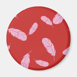 Imã Magneta rosa e vermelha - Penas