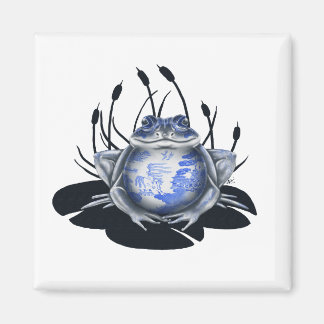 Imã Magneta Sapo Blue Willow Bull