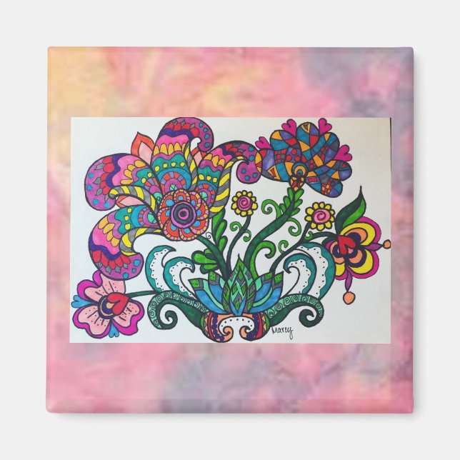 Imã Magneta Sassy Flower (Frente)