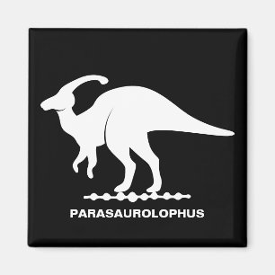 Imã Magneta Silhueta de Dinossauro de Parasaurolophus