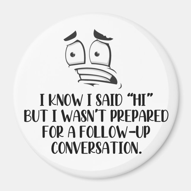 Imã Magneta socialmente awkward (Frente)