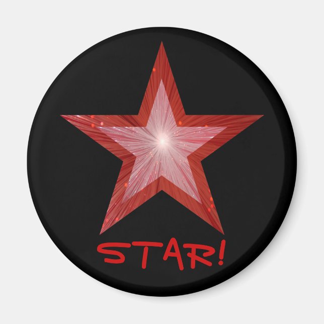 Imã Magneta 'STAR' do Red Star! (Frente)