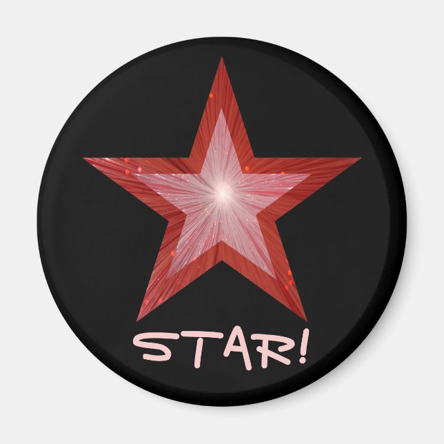 Imã Magneta 'STAR' do Red Star! (Frente)