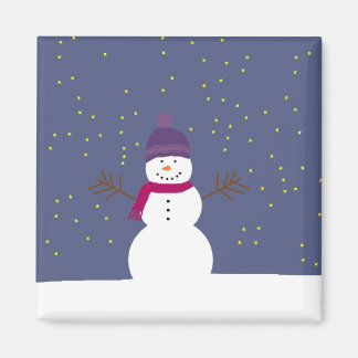 Imã Magneta Starry Snowman