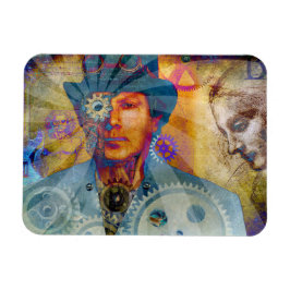 Ímã Magneta Steampunk Psychedelic Gear
