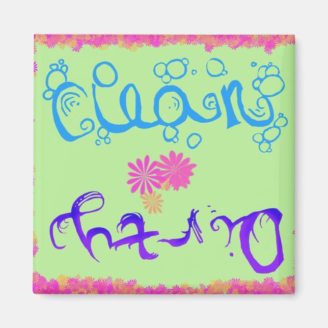 Imã Magneta suja e limpa da máquina de lavar louça (Frente)