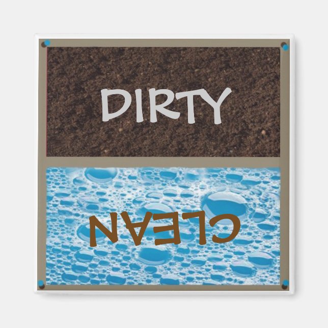 Imã Magneta suja ou limpa para-louça (Frente)