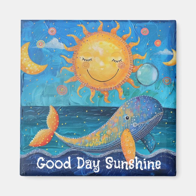 Imã Magneta Sunshine do Dia Bom (Frente)