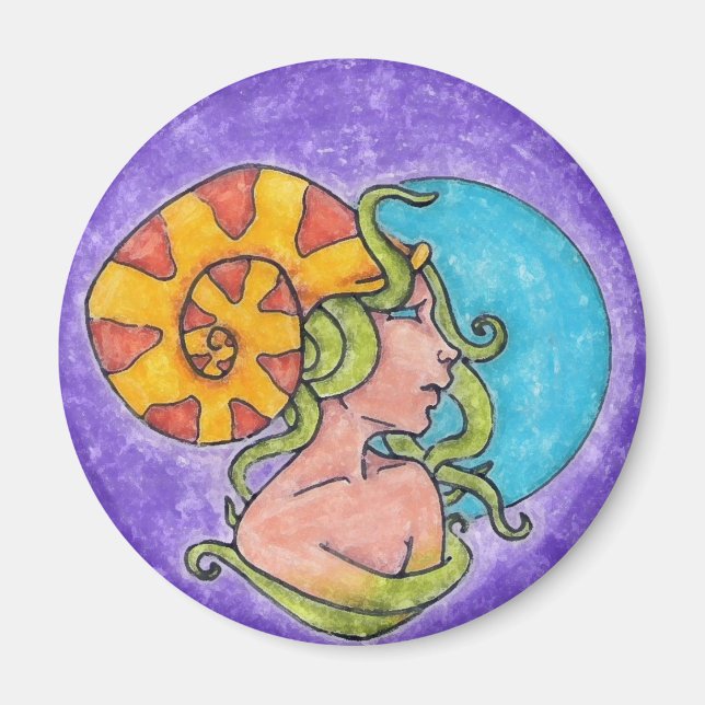 Imã Magneta Tentacle Girl (Frente)