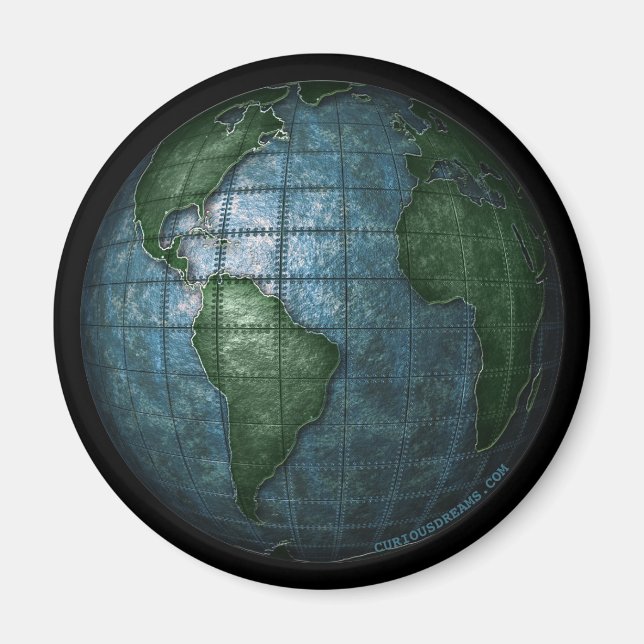 Imã Magneta Terra Plantada em Ferro (Frente)