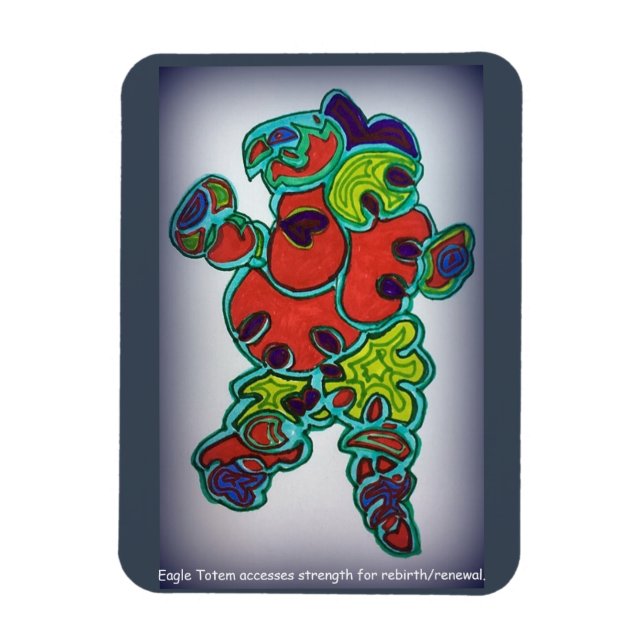 Ímã Magneta Totem da Águia (Vertical)