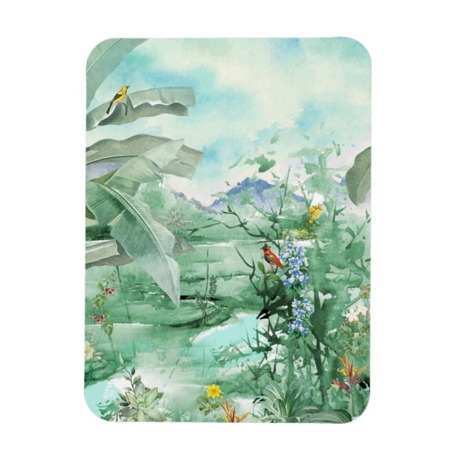 Ímã Magneta tropical de luxo (Vertical)