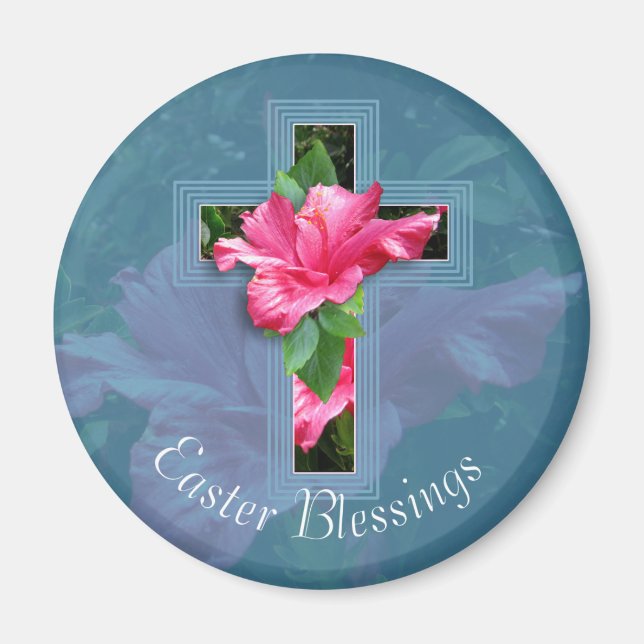 Imã Magneta Tropical de Páscoas e Bênçãos (Frente)