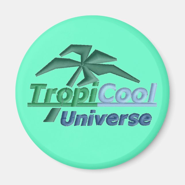 Imã Magneta TropiCoolUniverso (teal) (Frente)