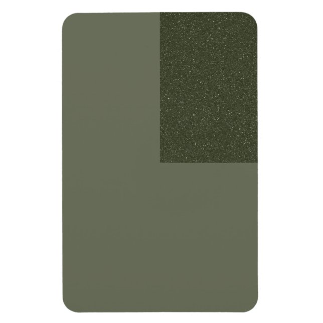 Ímã Magneta Verde Moss Personalizada com Ênfase Textur (Vertical)
