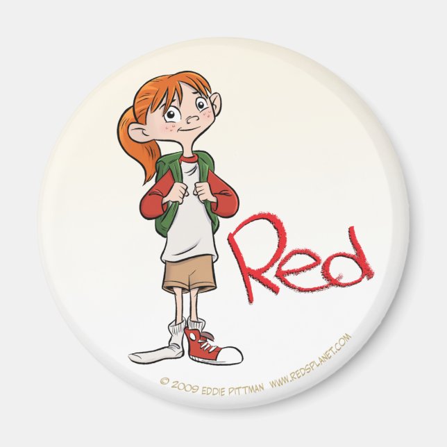 Imã Magneta vermelha (Frente)