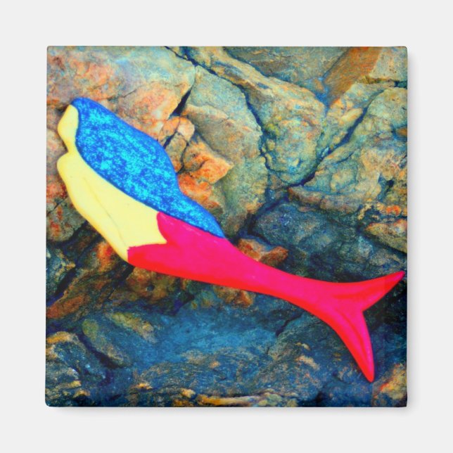 Imã magneta vermelha (Frente)