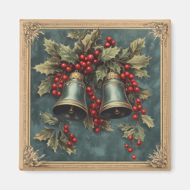 Imã Magneta Vintage Natal (Frente)