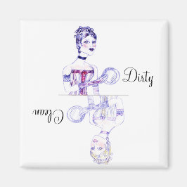 Imã Magneta vitoriana limpa ou suja