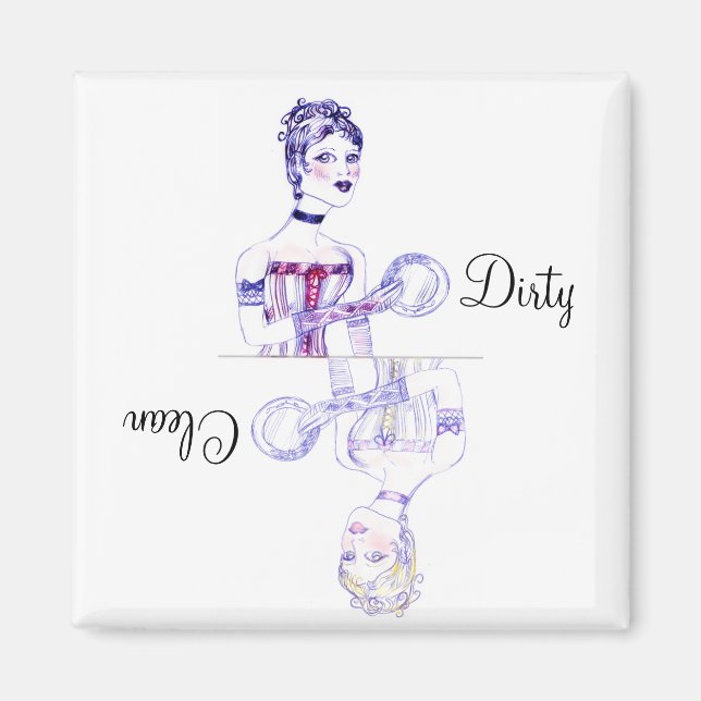 Imã Magneta vitoriana limpa ou suja (Frente)