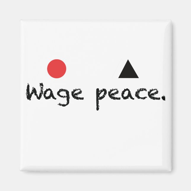 Imã Magneta Wage Peace Square (Frente)