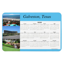 Ímã Magnete Calendário Magnético para 2020 Cheio Ano