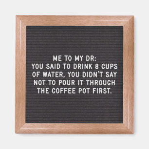 Imã Magnete Letterboard de Coffee Quote