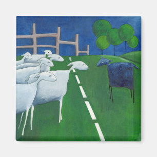 Imã Magnete preto de ovelha