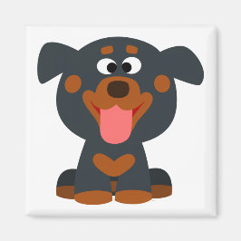 Imã Magneter de Rottweiler de Bebê de Cartoon Bonito