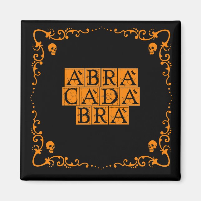 Imã Magnética Abracadabra Magic Word 2 Polegadas (Frente)