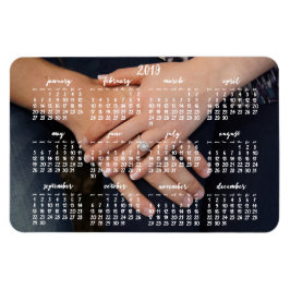 Ímã Magnética de Fotografia Calendário 2019 4x6