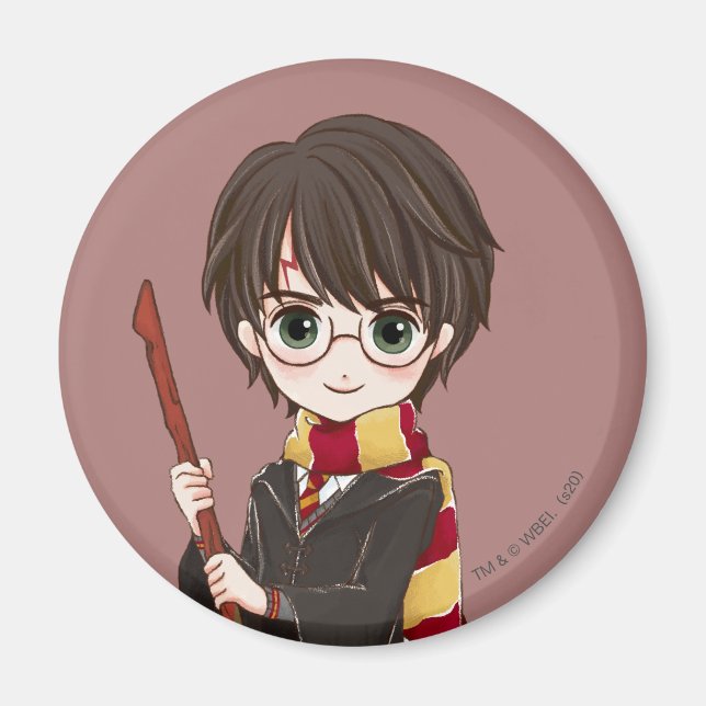Imã Magnética HARRY POTTER™ Watercolor (Frente)