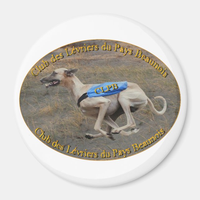Imã magnético - Club des Levriers du Pays Beaunois (Frente)
