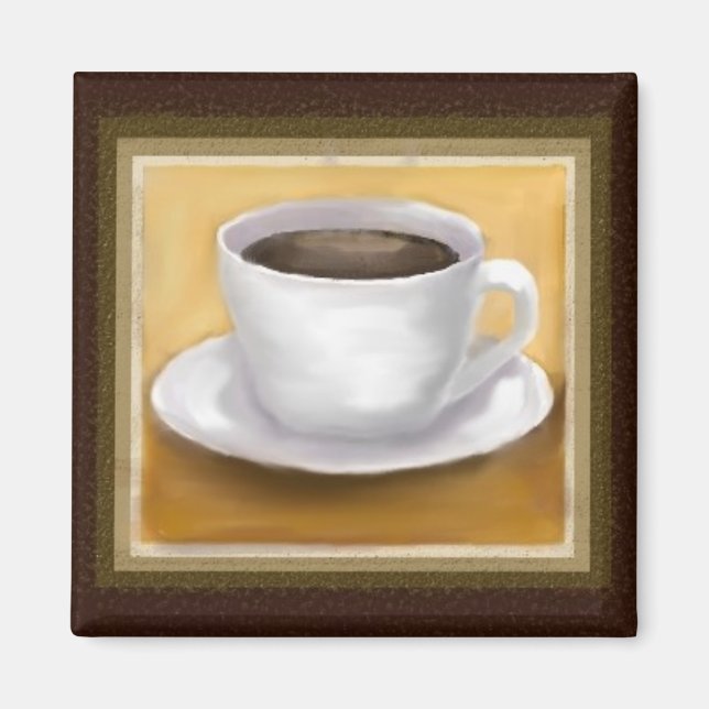 Imã Magnético de Hora do Café (Frente)