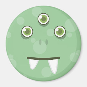 Imã Magnético Verde Monstro