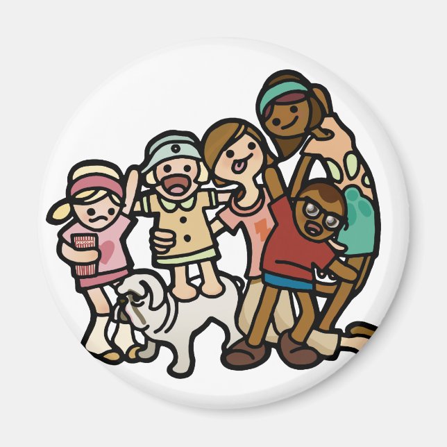 Imã magnetismo familiar. (Frente)