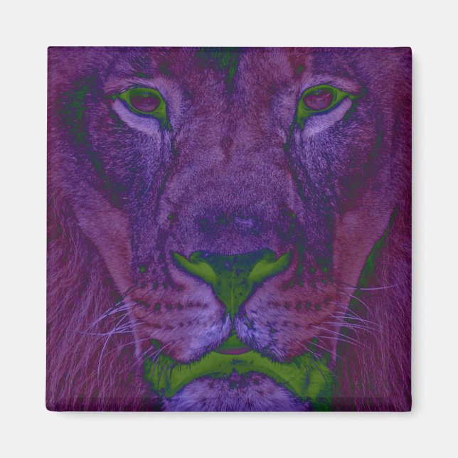 Imã Magneto abstrato Lion (Frente)