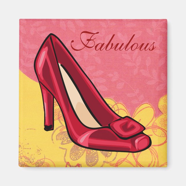 Imã Magneto Calçado Vermelho (Frente)