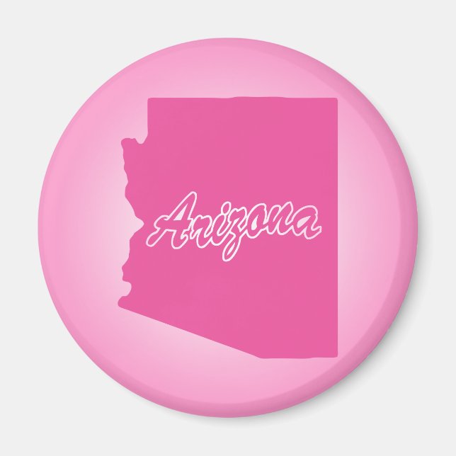 Imã Magneto de Arizona de Estado Rosa (Frente)