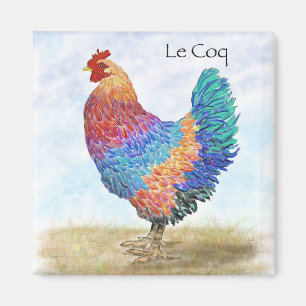 Imã Magneto de Cozinha Rooster Francês