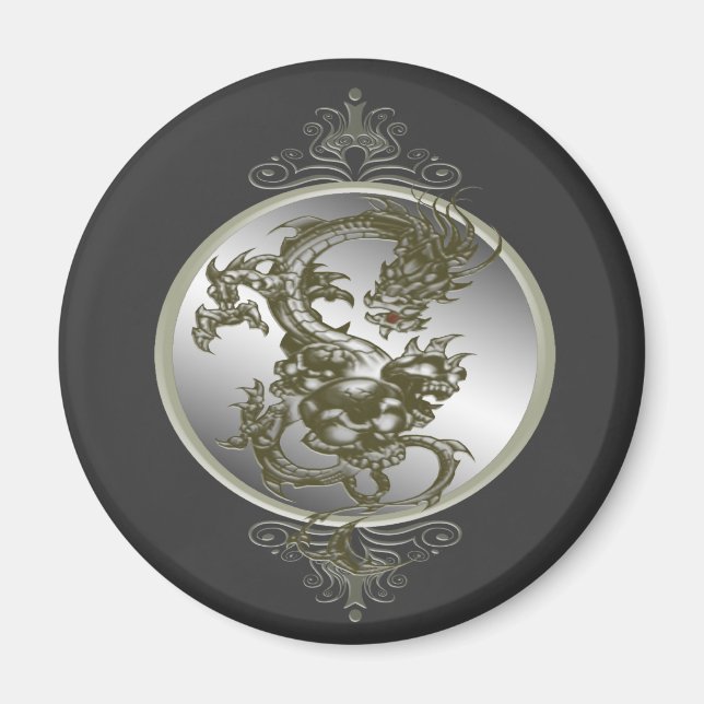 Imã Magneto de Dragão de Aço (Frente)