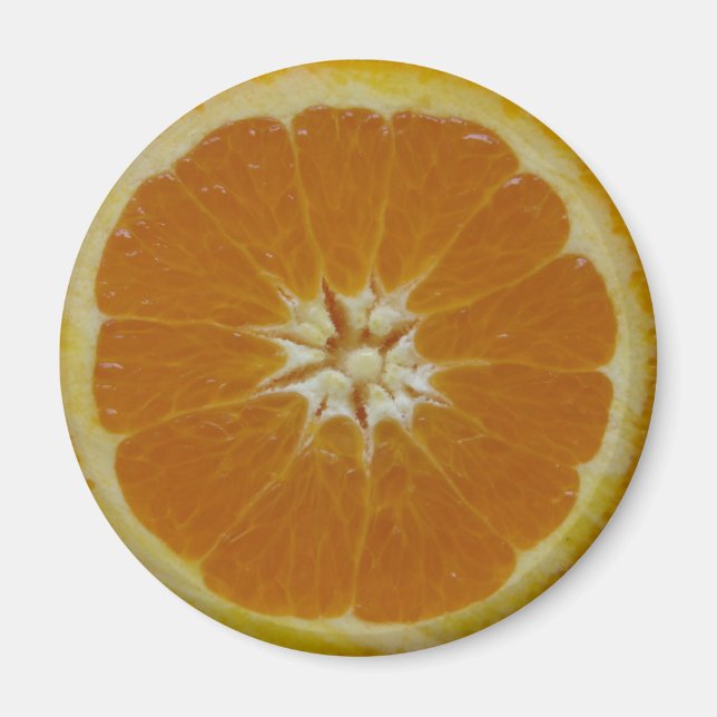 Imã Magneto de Fatia de Fruta Laranja (Frente)