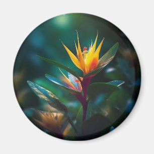 Imã Magneto de Flor Amarelo Exótico