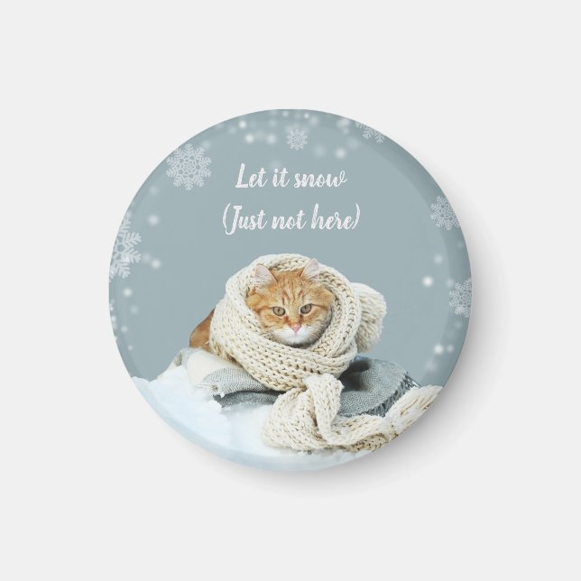 Imã Magneto de Gato de Neve (Frente)