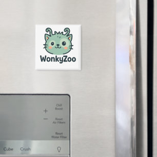 Imã Magneto de Gato de Zoo Wonky Engraçado Decor de
