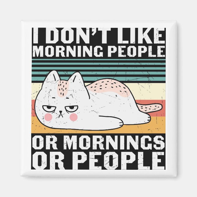 Imã Magneto De Gato Funny Retroativo (Frente)