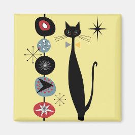 Imã Magneto de Gato Legal MCM da Era Atômica Retroativ