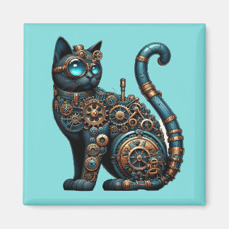 Imã Magneto de Gato Steampunk