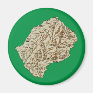 Imã Magneto de Mapa do Lesoto