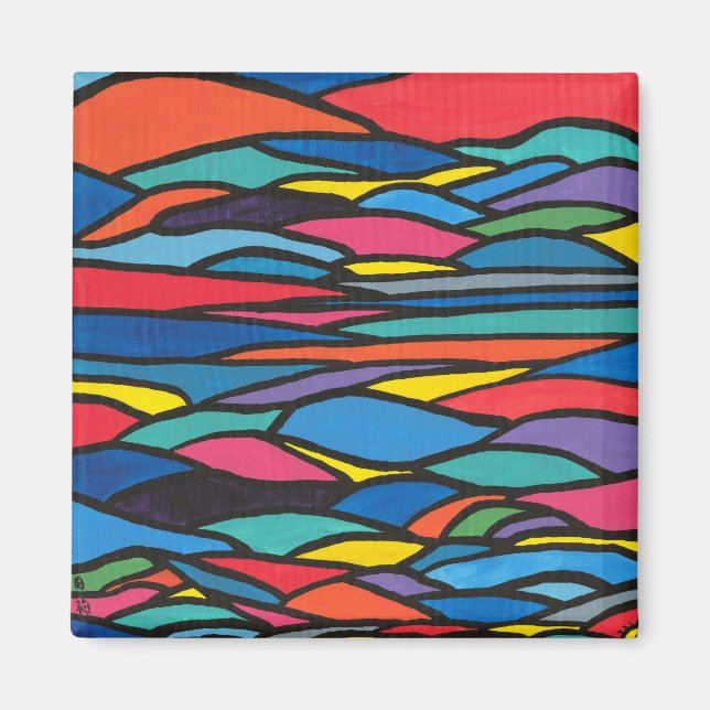 Imã Magneto de Paisagem Ocidental (Frente)